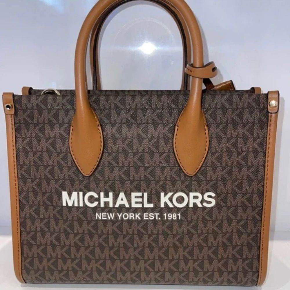 Michael Kors purse mirella SM Shopper Tote TZ Xbody Messenger Hand Bag signature